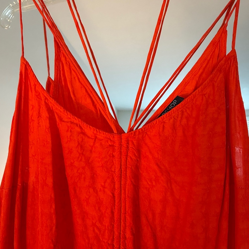 Chic Red Strappy Dress